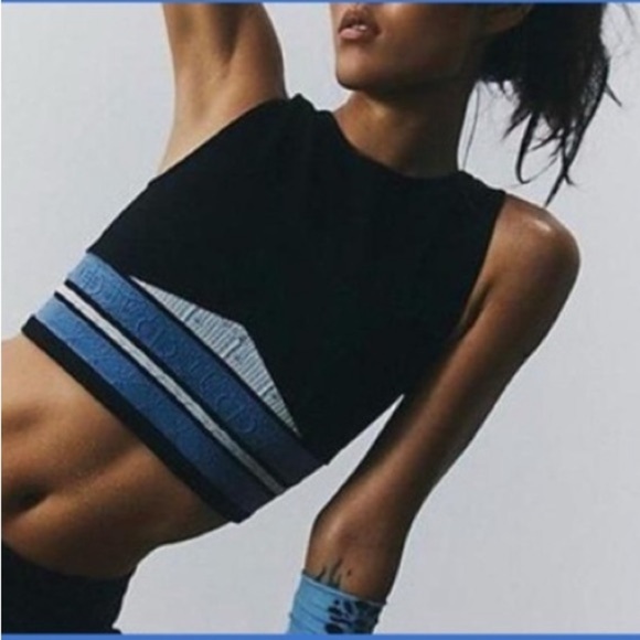 Free People Tops - Free People Cropped Color-block Tank